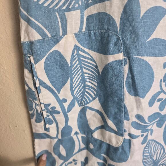 Boden Blue and White Floral Midi Dress - Picture 7 of 9